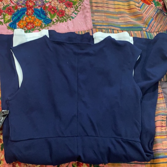 NY&Co front stripe dress white navy women M NWT - Picture 13 of 13